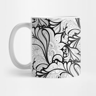 Floral Pattern in Paisley Garden Indian Style Mug